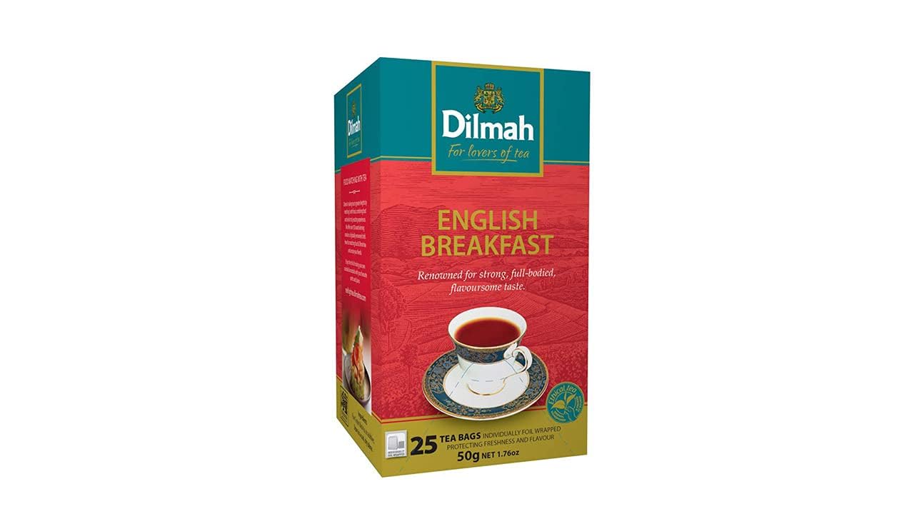 Dilmah English Breakfast - 150 tea bags - Robust Single Origin Ceylon Black Tea with color, strength and aroma (3 Pack)